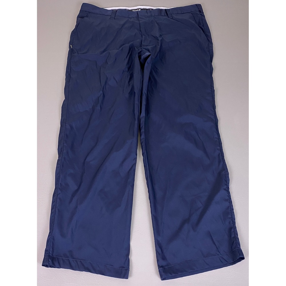 Aramark FlexFit Pants Men's Size 42x32 Navy Blue Work‎ Polyester Straight Leg